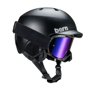 Dual Sport Winter Ski Helmet with PC Material and Water-Resistant Goggles