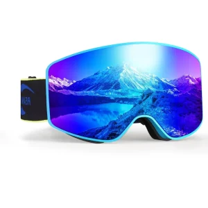 Durable Design High Quality TPU Flexible Frame Anti Fog Woven Resilient Strap Outdoor Snow Sports Ski Goggles