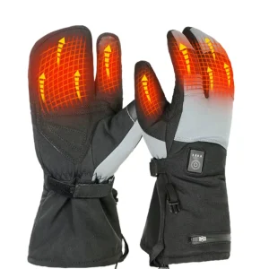 Electric Heated Ski Gloves for Men with Full-Finger Design for Motorcycle Riding