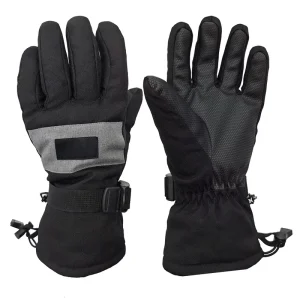 Ergonomic Polyester Snow Gloves with Adjustable Wrist Straps Comfortable Hand Grips All Day Prevent Snow Ingress