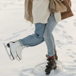 Excellent Experience 2.5 Spins Figure Skates for Kids and Adults Winter Ice Skating Boots