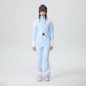 Extra Thick Women’s Ski Pants Straight-Fit Bib Overalls Winter Warm Windproof Waterproof 10000mm Outdoor Snowboarding