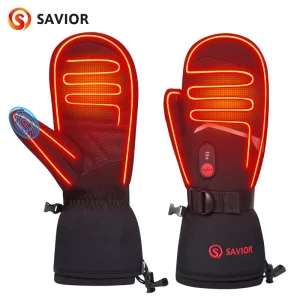 Extreme Climate Winter Electric Self Heating UV Protection Waterproof Full Finger Snowboarding Heated Gloves
