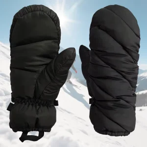 Extreme Cold Weather Ski and Snowboarding Gloves Polyester Feather Insulation Waterproof Full-Finger Unisex Gloves