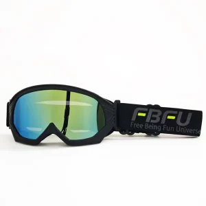 FBFU FBFU MJ Custom Logo Full Rim Ski Goggles PC Frame Lightweight Replaceable Lenses Snow Sports Snowboarding Cycling Outdoor
