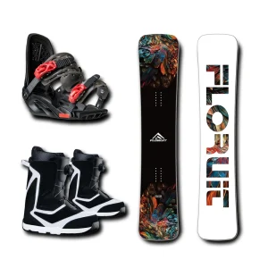 FLORUIT Customized Snowboard With Binding and Snow Boot Children’s Snowboard Outdoor Skis Snowboard for Ski Resorts