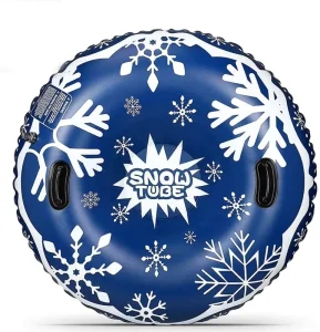 Factory 120 cm Heavy-Duty Adult Inflatable Plastic Snow Sled with Handle for Winter Sport
