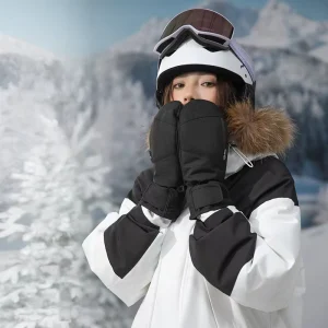 Factory Custom Sport Waterproof and Windproof Winter Warm Skiing Gloves for Men and Women