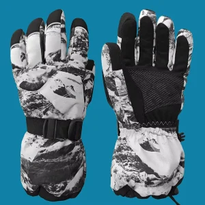 Factory Customized Personalized Winter Skiing Gloves Microfiber Polyester Breathable Anti Slip Waterproof Unisex Touchscreen