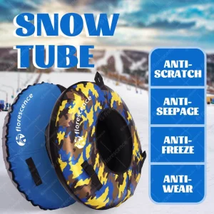 Factory Direct 90cm Foldable Inflatable Snow Tube with PVC Cover and Butyl Inner Tube