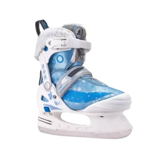 Factory Direct Adjustable Stainless Steel Ice Hockey Skates with Cold-Resistant PVC Upper and Fur Lining