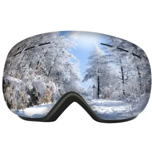 Factory Direct Custom Logo Winter Sports Mirrored Spherical Snowboard Ski Goggles