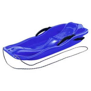 Factory Direct Custom Plastic Snow Sledge With Pulling Rope and Stop Brake Design Toboggan Sled