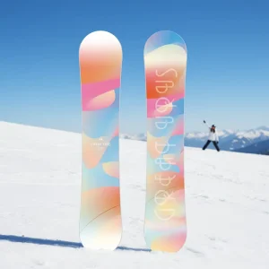 Factory Direct Women’s Professional Grade Beginner Snowboard with Carbon Fiber Poplar Core for All Purpose Two Way Freeride