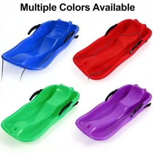 Factory Eco friendly Safety Children’s Outdoor All terrain Colorful Plastic Sleds Sturdy Durable Customizable Skiing