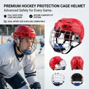 Factory Ice Hockey Helmet Roller Hockey Helmet Protective Equipment Full Set