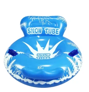Factory Manufacturer Inflatable Snow Tube with 2 Grip Handles, 47 Inch Diameter