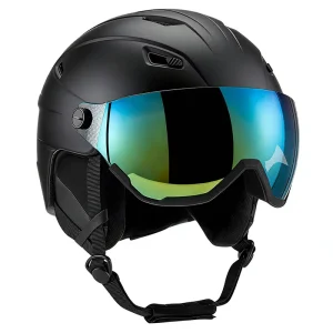 Factory Manufacturer OEM Customized Logo Durable Skiing Snowboard Helmet with Detachable Goggles