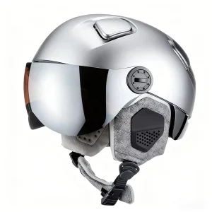 Factory OEM Custom Snowboard Helmet Adult ABS Shell with Goggle