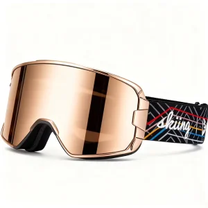 Factory OEM Soft TPU Frame Snowboard and Ski Goggles with Spherical Lens