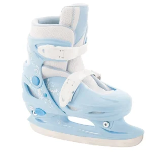 Factory OEM Youth Kids Blue Adjustable Roller Inline Ice Skate Shoes with Breathable Stainless Steel Blades