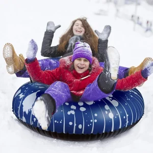 Factory Outdoor Pvc Commercial Inflatable Snow Sled Tubes Winter Game Snow Sledge Tube