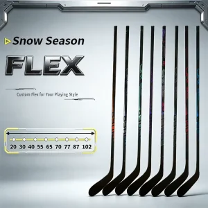 Factory Pulse All Colors High Quality JR INT SR 100% Carbon Fiber Ice Hockey Stick