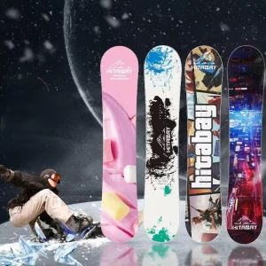 Fast Wear Binding Adult Flat Snowboard All Around Ski Equipment for Winter Sports Made Wood Ski Board