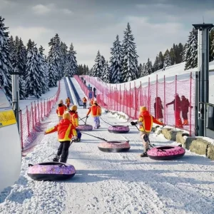 Features Safety Handles Durable All Ages 100cm Inflatable Snow Tubes
