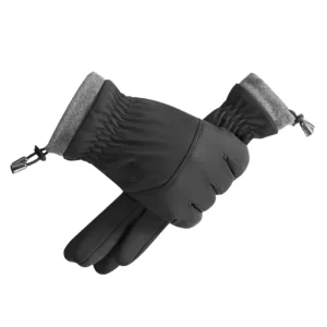Fleece-Lined Windproof Thermal Cycling Gloves for Running, Skiing, Hiking and Cycling