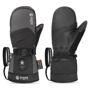For Child Snowboarding Gloves Winter Outdoor Unisex Rechargeable Battery Powered USB for Switch Microfiber Softshell
