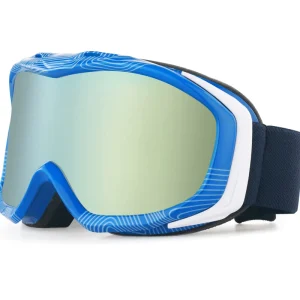 Frame Outdoor Adult Cold-Proof Anti-Fog Photochromic Lens Hinge Blue Border Snowboard Goggles