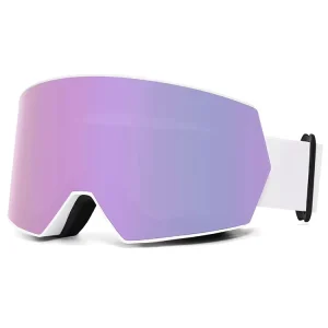Frameless Ski Goggles UV400 Protection Certified Anti Fog Magnet Snowboard Skiing Glasses Polarized Lens OEM Sports Snow Eyewear