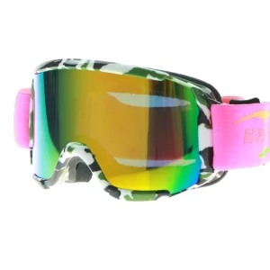 Frameless UV400 Anti-Fog Large-View Ski Goggles with Ventilation