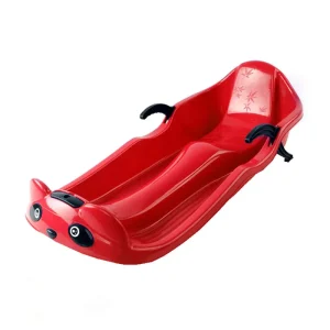 Freestyle Slippery Racer Downhill Thunder Flexible Plastic Toboggan Snow Sled with Built in Brake System Completely Waterproof