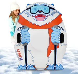Freeze-Resistant Wear-Resistant Inflatable Snow Tube for Kids and Adults