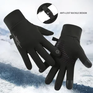 Full Finger Cycling Gloves Touchscreen Waterproof Windproof Thermal Anti Slip Winter Bike Gloves