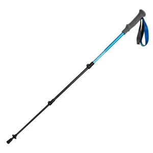 Full Sky Blue Glossy Shaft Carbon Fiber Trekking Poles For Outdoor Live Stream