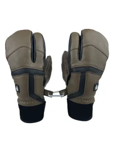 Genuine Leather Ski Gloves Waterproof Snow Gloves Leather Snow Gloves Ski Machine Simulator Long Cuff Gloves