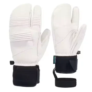 Genuine Leather Waterproof Long-Cuff Ski Gloves