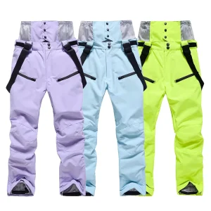 Girls’ Winter Windproof Snow Suit Warm Baggy Down Ski Pants