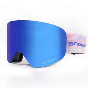 HB-197B UV400 Frameless Anti-Fog Double-Lens Ski Goggles Adjustable Strap