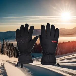 HBG 1217 Outdoor Five Finger Ski Gloves Waterproof Winter Touch Screen Women Men Keep Warm Skiing Gloves