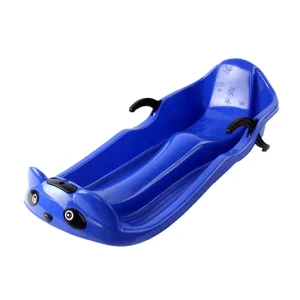 HDPE Kids Toboggan Snow Sleigh With Tow Strap, Pull-Up Brakes, and Custom Pantone Color