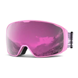 HUBO 10D Clip Locking Snow Goggles Magnetic Lens Interchangeable Strap OTG Anti Fog Photochromic TPU Frame PC Lenses % UV