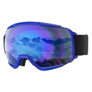HUBO 195A Sports Eyewear Anti Fog Snow Ski Goggles with UV400 Over the Glasses Winter Ski Glasses for Snowboarding