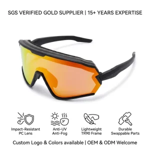 HUBO Custom Sports Eyewear Polarized Men Sport Sunglasses Baseball Bicycle Wave Runner Lunette De Sport Baseball