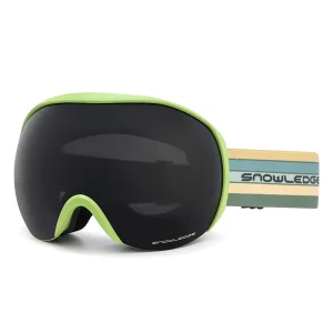 HUBO Lightweight Spherical PC Lenses Half Frame Custom Logo Adjustable Strap Snow Goggles with Nose Guard Magnetic Ski Goggles