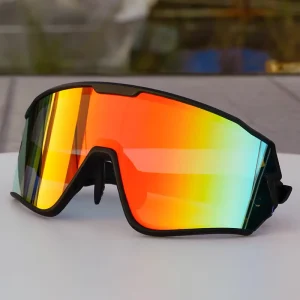 HUBO Sports Polarized Cycling Sunglasses Anti UV PC Lenses Semi Rimless Frame Adjustable Strap Anti Scratch Sport Eyewear