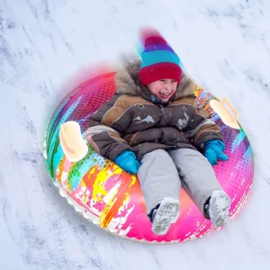 Hard-Bottom Inflatable Double Snow Tube Sled